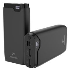 imoshion Powerbank da 20.000 mAh - Caricabatterie rapido da 22,5 W - USB-C / USB-A - Nero