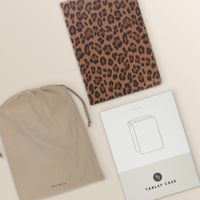 Selencia Libreria Sabi con stampa leopardata Samsung Galaxy Tab A11 Plus - Mocha Brown