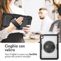 Accezz Cover Posteriore Resistente con tracolla Apple iPad 11 (2025) 11 pollici A16 / iPad 10 (2022) 10.9 pollici - Transparent