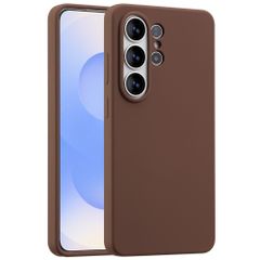 Accezz Cover in silicone liquido con MagSafe Samsung Galaxy S26 Ultra - New Tea Brown