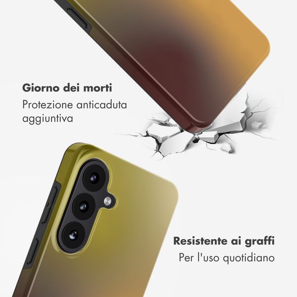 Selencia Cover Posteriore Vivid Samsung Galaxy S26 - Gradient Olive Dust