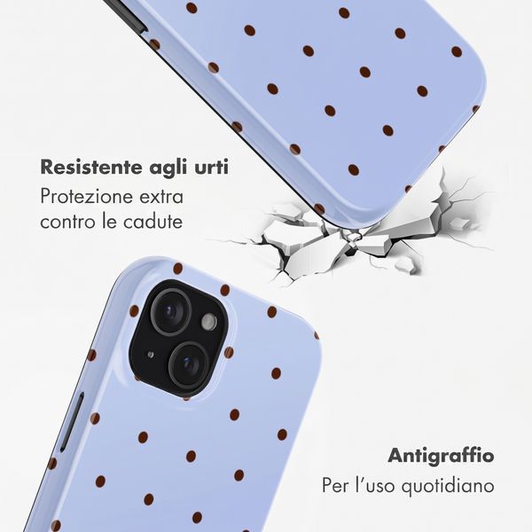 Selencia Cover Posteriore Vivid Apple iPhone 15 - Happy Dots Digital Sky