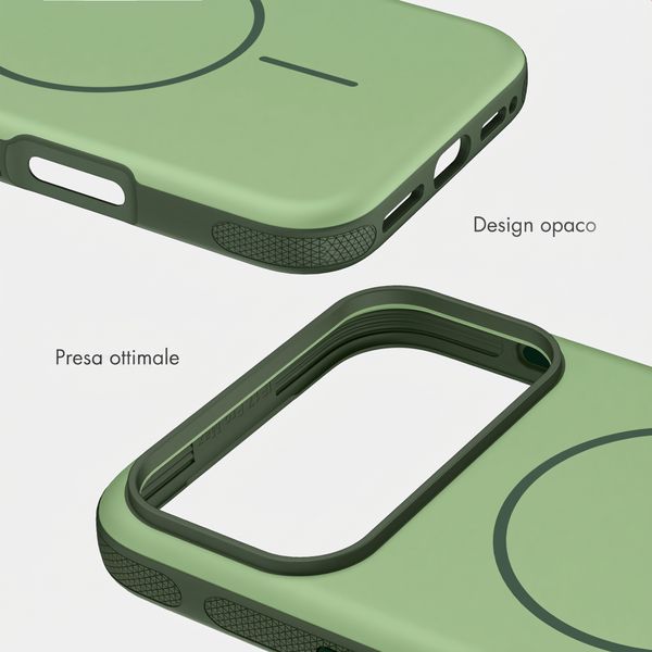 imoshion Cover posteriore Color con Thin MagSafe Ring Apple iPhone 17 Pro - Verde scuro