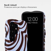 Selencia Cover Vivid Wavy con MagSafe Samsung Galaxy S26 Ultra - Dream Swirl Chocolate