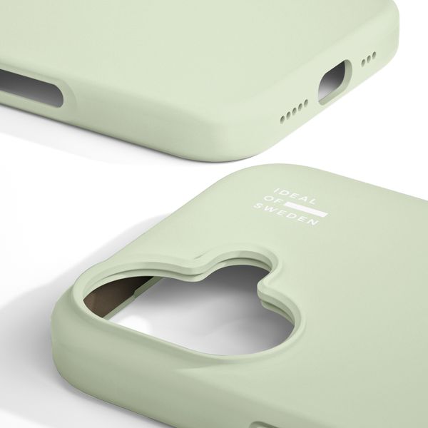 iDeal of Sweden Cover in silicone con MagSafe Apple iPhone 16 - Sage Green