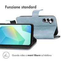 imoshion Cover a libro di Lusso Samsung Galaxy A56 - Azzurro