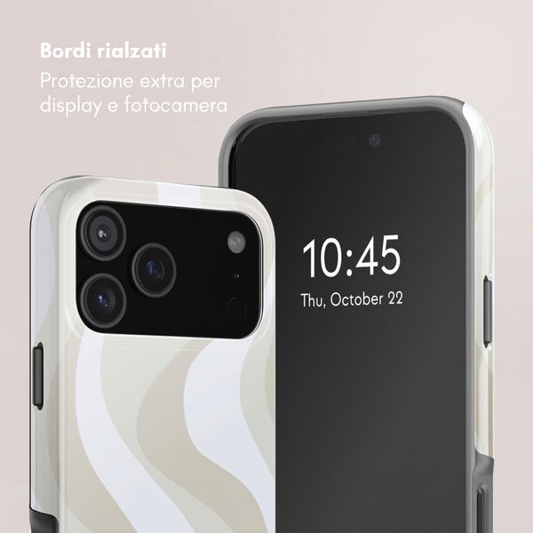 Selencia Cover posteriore Vivid con MagSafe Apple iPhone 18 Pro Max / 17 Pro Max - Desert Waves Beige