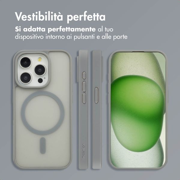 imoshion Cover posteriore Color Guard con MagSafe Apple iPhone 15 Pro - Grigio