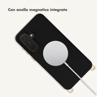 Selencia Cover posteriore Rivièra con MagSafe con ganci rimovibili Samsung Galaxy A37 (5G) - Velvet Black