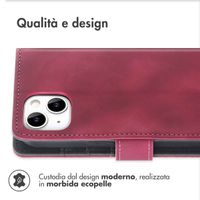 imoshion Cover a libro con Cordino Apple iPhone 14 / 13 - Rosso