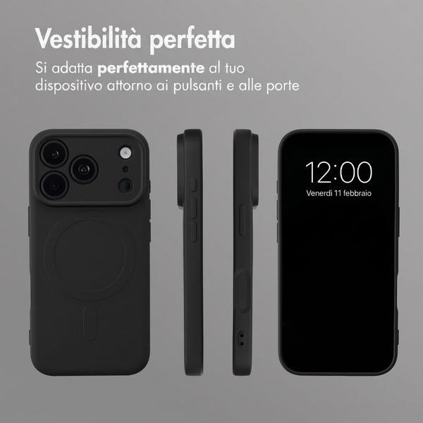 imoshion Cover Posteriore Colorata con MagSafe Apple iPhone 18 Pro / 17 Pro - Nero