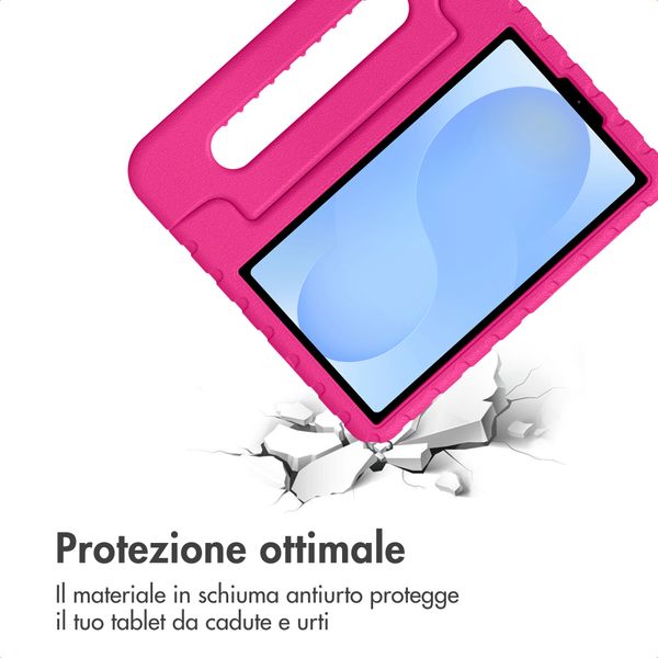 imoshion Cover Posteriore Kidsproof con Maniglia Samsung Galaxy Tab A11 / A9 8.7 pollici - Rosa