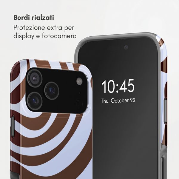 Selencia Cover Posteriore Vivid Apple iPhone 17 Pro - Dream Swirl Chocolate