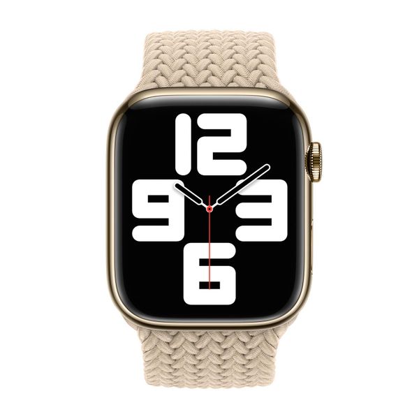 Apple Cinturino Solo intrecciato Apple Watch | 38/40/41/42 mm - Taglia 2 - Beige