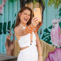 imoshion Cover in Silicone con Cordino Apple iPhone 12 (Pro) - Arancio