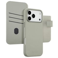 Accezz Cover in pelle 2 in 1 con MagSafe Apple iPhone 17 Pro Max - Light Grey