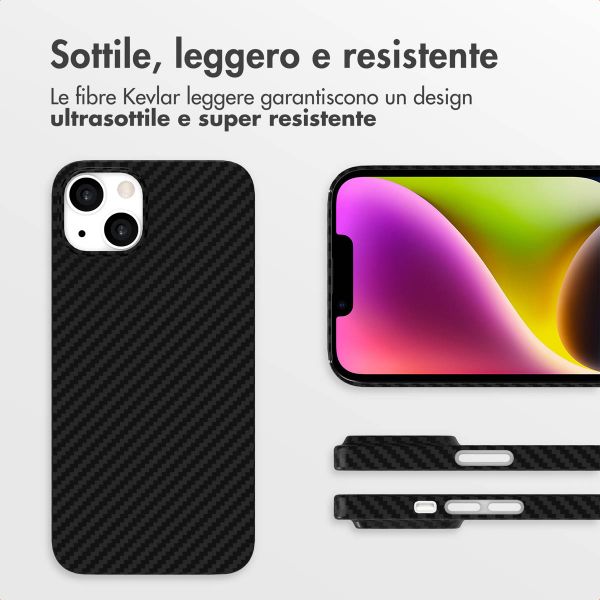Accezz Cover MagSafe Kevlar® Apple iPhone 14 - Nero