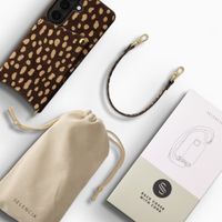 Selencia Nova cover posteriore in vera pelle con portacarte Samsung Galaxy S26 - Fawn Chic