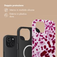 Selencia Cover posteriore Vivid con MagSafe Apple iPhone 15 - Cosmic Orchid