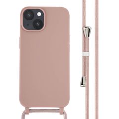 imoshion Cover in Silicone con Cordino Apple iPhone 14 - Sand Pink