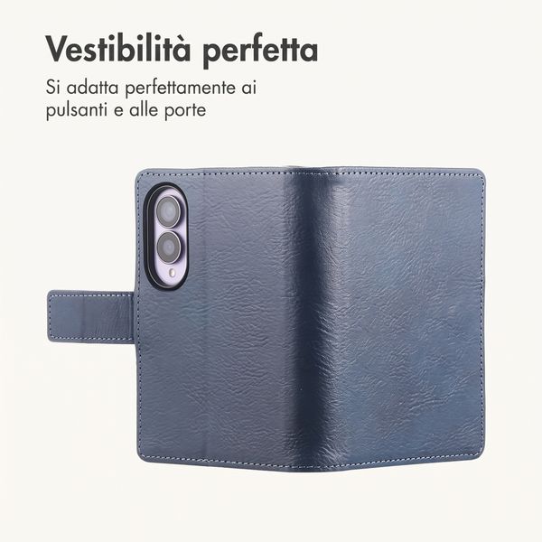 imoshion Cover a libro di Lusso Samsung Galaxy Z Fold 8 - Blu scuro
