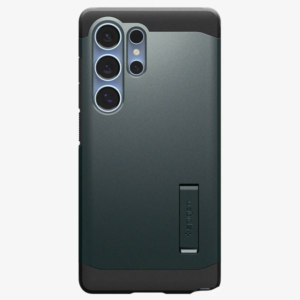 Spigen Cover Posteriore Corazzata Tough con MagSafe Samsung Galaxy S25 Ultra - Abyss Green
