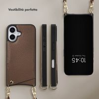 Selencia Cover per telefono Nova con cordino e portacarte Apple iPhone 17 - Mocha Brown