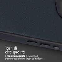Accezz Cover in Pelle con MagSafe Apple iPhone 17e / 16e - Onyx Black