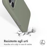 Accezz Cover in silicone liquido con MagSafe Apple iPhone 18 Pro / 17 Pro - Cooper Green