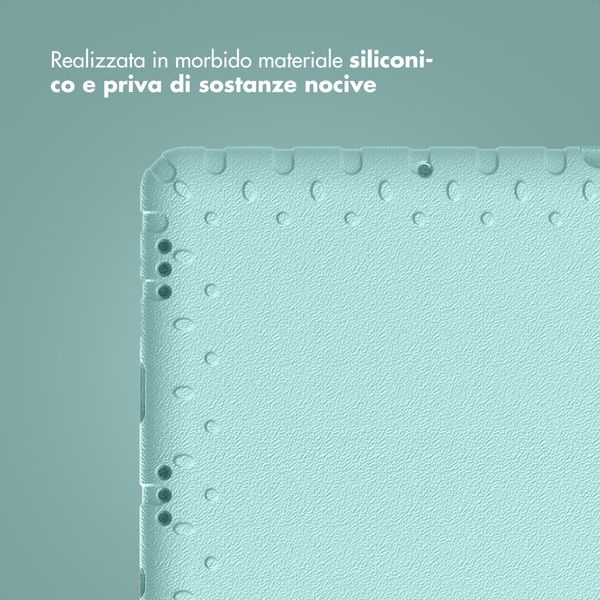 imoshion Cover Posteriore Kidsproof con Maniglia Samsung Galaxy Tab A11 Plus / A9 Plus - Soft Blue