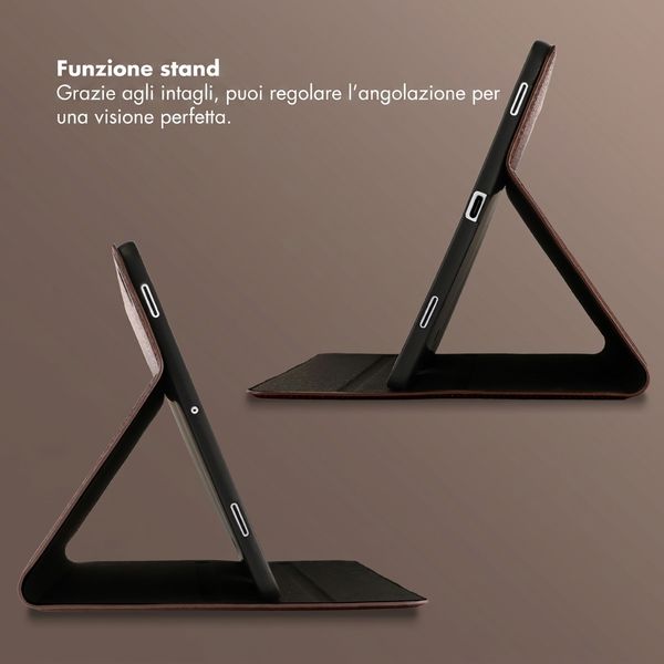 Selencia Cover Riva Samsung Galaxy Tab S11 - Mocha Brown