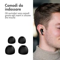 imoshion Aura Pro Auricolari in-ear wireless - Cancellazione attiva del rumore (ANC) - Nero