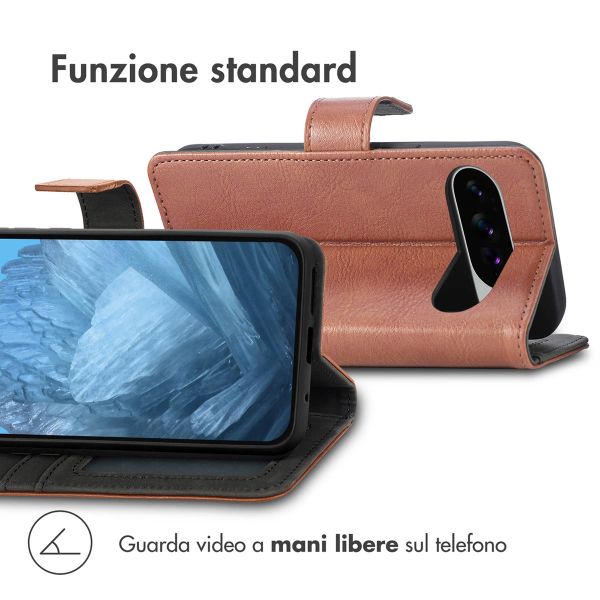 imoshion Cover a libro di Lusso Google Pixel 10 Pro XL - Marrone