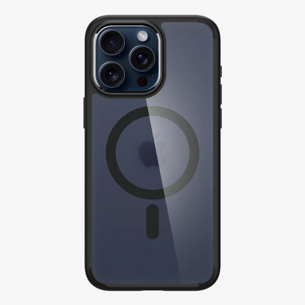 Spigen Cover Posteriore Ultra Ibrida con MagSafe Apple iPhone 15 Pro Max - Frost Black