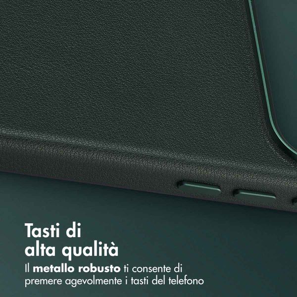 Accezz Cover in Pelle con MagSafe Apple iPhone 17 Pro - Cedar Green