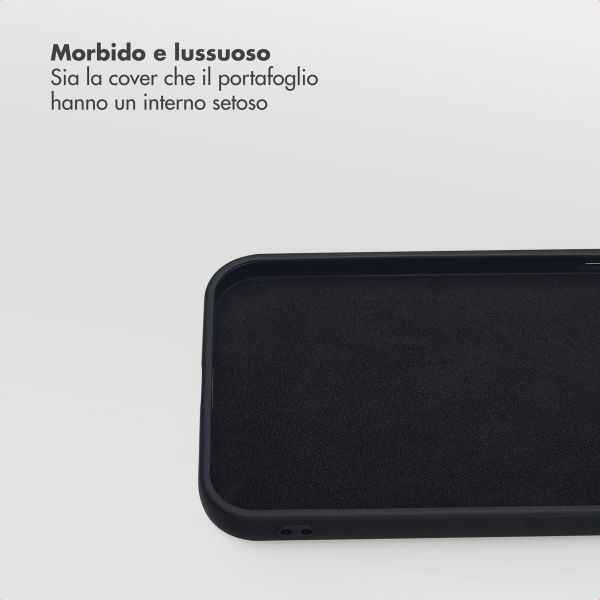 Selencia Libreria rimovibile Olyn con MagSafe Apple iPhone 15 - Nero