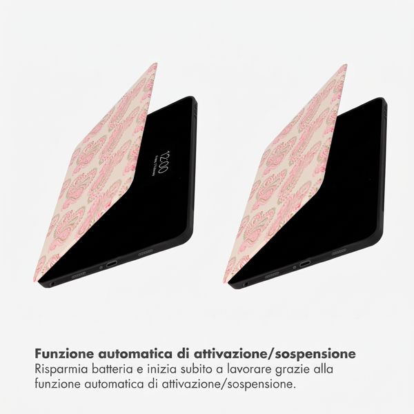 Selencia Cover per tablet Vivid Samsung Galaxy Tab A11 Plus / A9 Plus - Paisley Blush