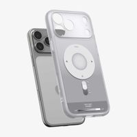 Spigen Cover Posteriore Ultra Ibrida con MagSafe Apple iPhone 17 Pro Max - Clear Silver