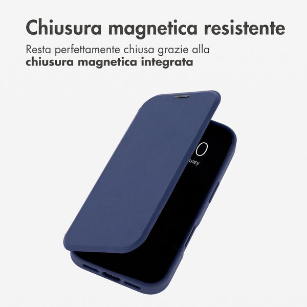 imoshion Bookcase trasparente con MagSafe Apple iPhone 18 Pro / 17 Pro - Blu