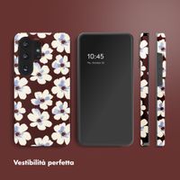 Selencia Cover Posteriore Vivid Samsung Galaxy S26 Ultra - Choco Flower Pop
