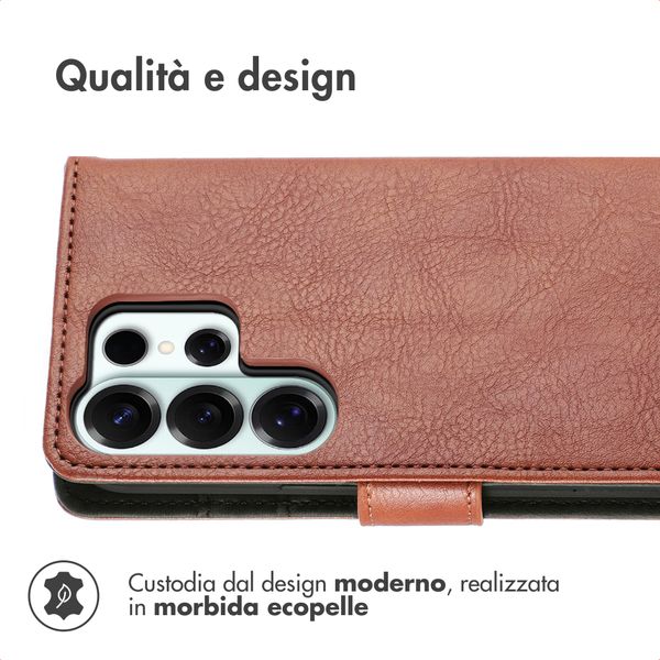 imoshion Cover a libro di Lusso Samsung Galaxy S26 Ultra - Marrone