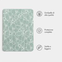 imoshion Cover Trifold Design Apple iPad Air 11 pollici (2026) M4 / (2025) M3 / (2024) M2 / Air 5 (2022) / Air 4 (2020) - Botanica