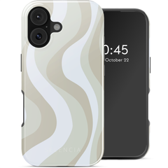 Selencia Cover posteriore Vivid con MagSafe Apple iPhone 17 - Desert Waves Beige