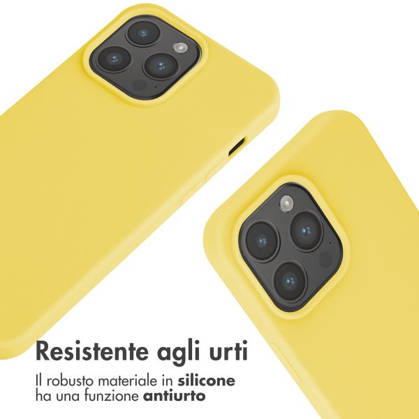 imoshion Cover in Silicone con Cordino Apple iPhone 15 Pro Max - Giallo