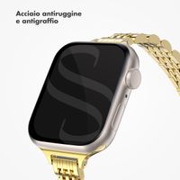 Selencia Cinturino sottile in acciaio ispirato a Jubilee Apple Watch | 38/40/41/42 mm - Oro