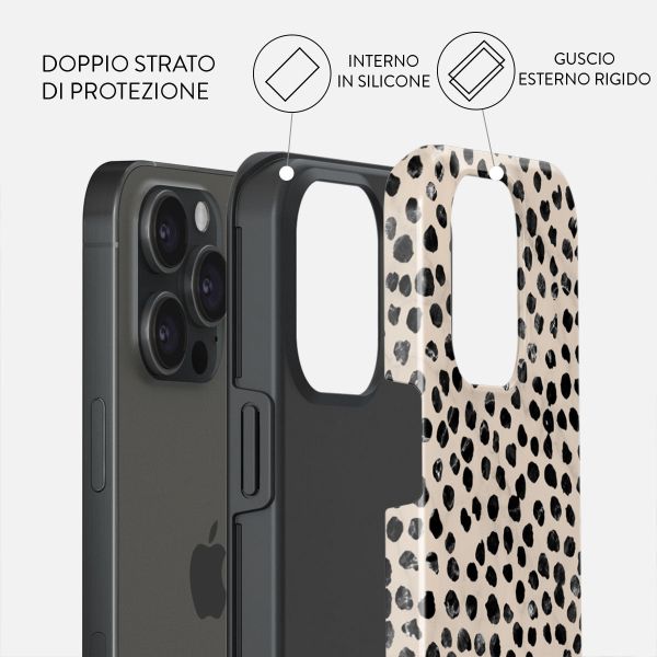 Burga Cover Posteriore Resistente con MagSafe Apple iPhone 15 Pro - Almond Latte