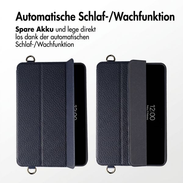 Accezz Trifold Bookcase met handstrap Apple iPad Mini 5 (2019) / Mini 4 (2015) - Donkerblauw