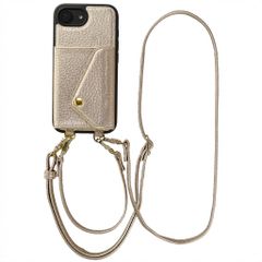 Selencia Cover per telefono Sera con cordino e portacarte a busta Apple iPhone 17e / 16e - Champagne