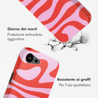 Selencia Cover posteriore Vivid con MagSafe Apple iPhone 17e / 16e - Dream Swirl Pink