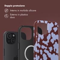 Selencia Cover posteriore Vivid con MagSafe Apple iPhone 15 - Moo'd Lavender Glow